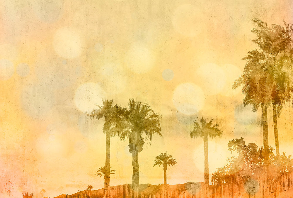 ARTist - Palm Oasis digital print AS Creation Yellow   119753