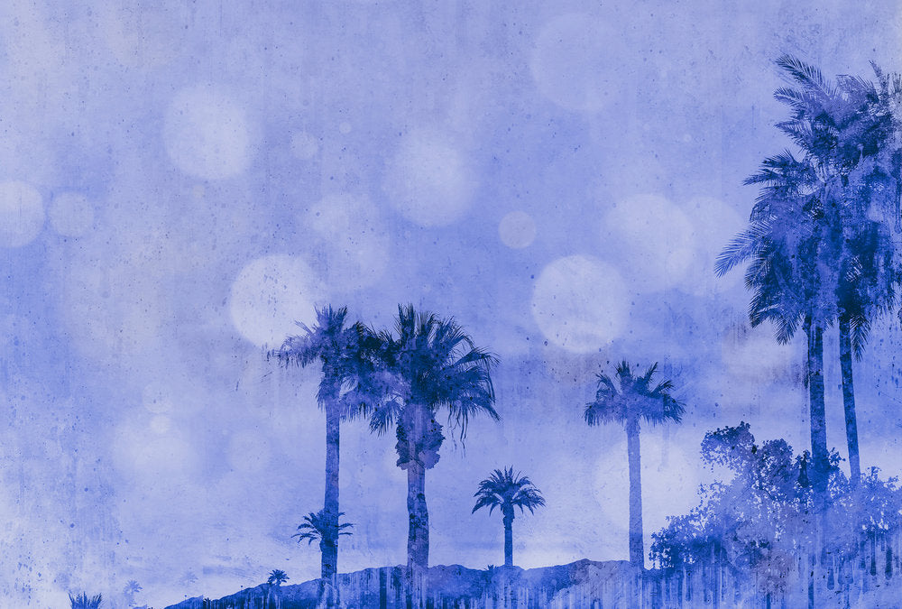 ARTist - Palm Oasis digital print AS Creation Blue   119757