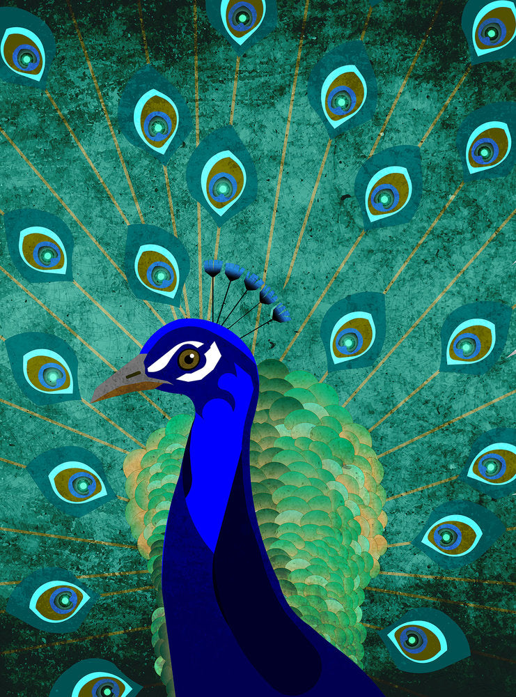 ARTist - Peacock digital print AS Creation Green   120045