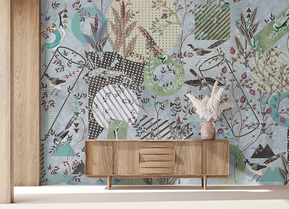Walls by Patel 3 - Birds Playground digital print AS Creation    
