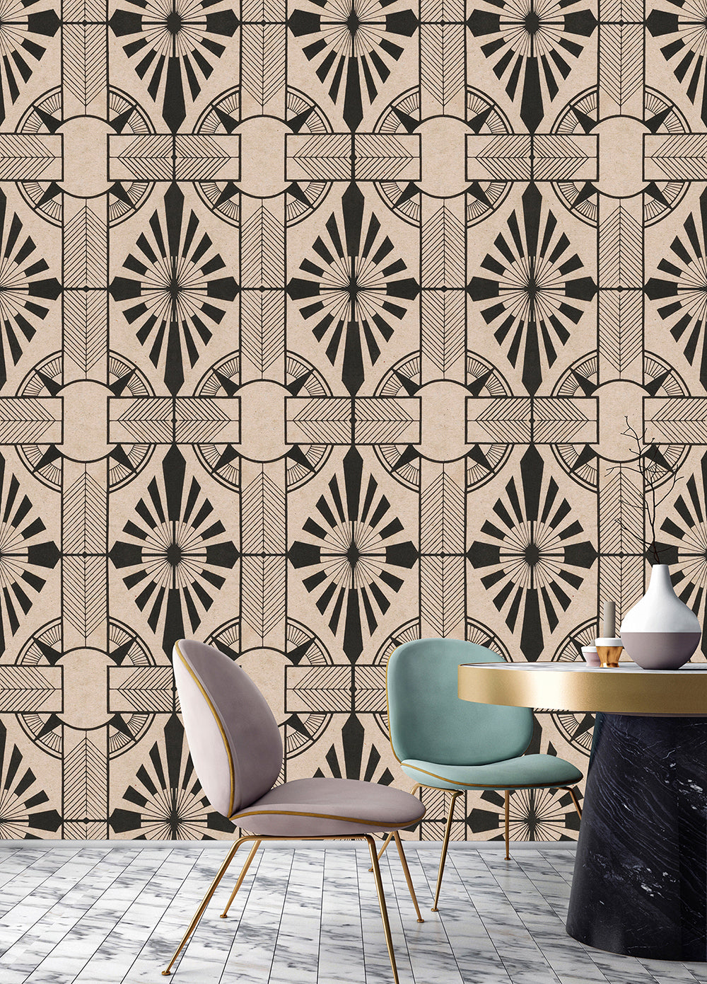 Walls by Patel 3 - Astoria Art Deco digital print AS Creation    