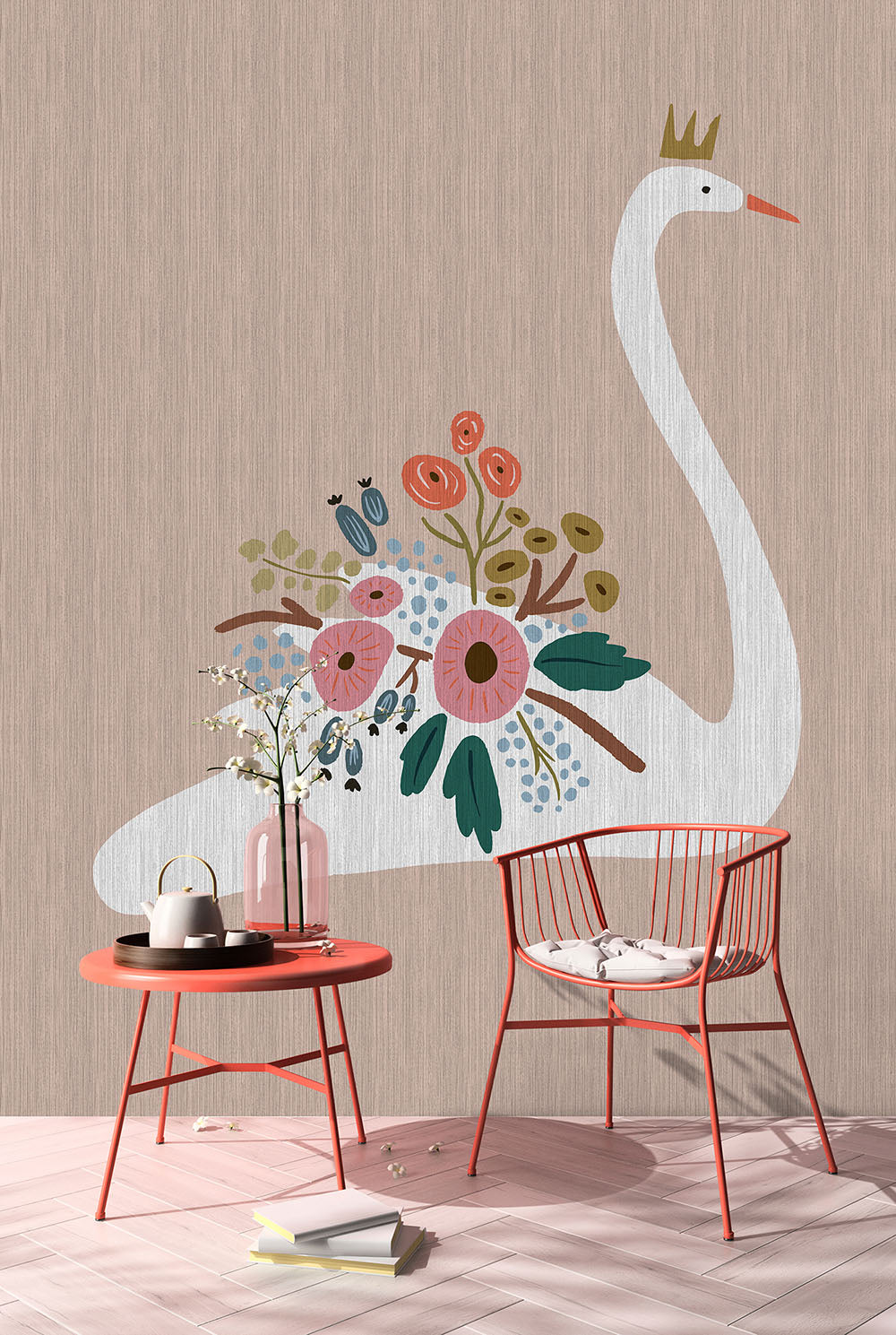 Walls by Patel 3 - Up North Swan digital print AS Creation    