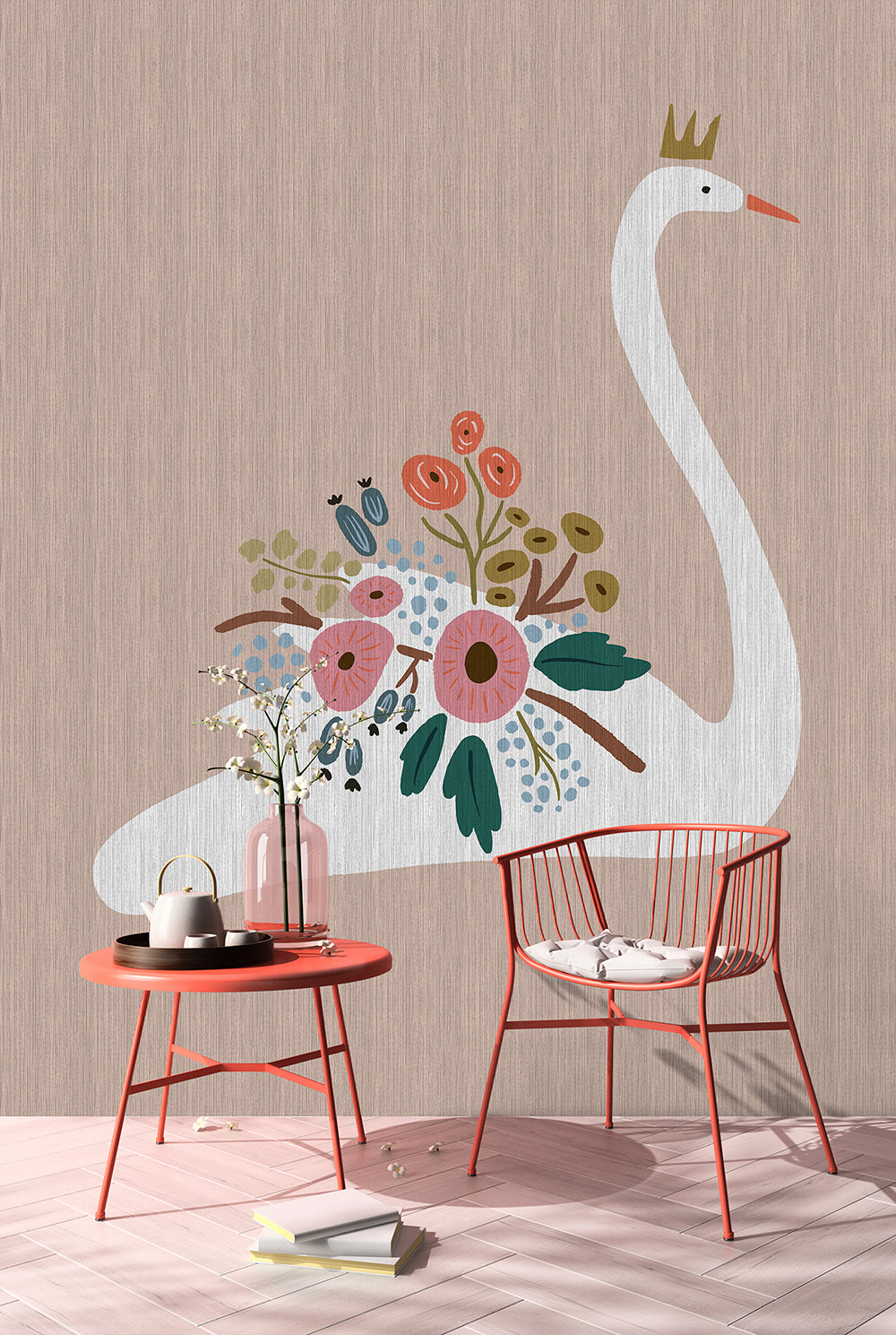 Walls by Patel 3 - Up North Swan digital print AS Creation    