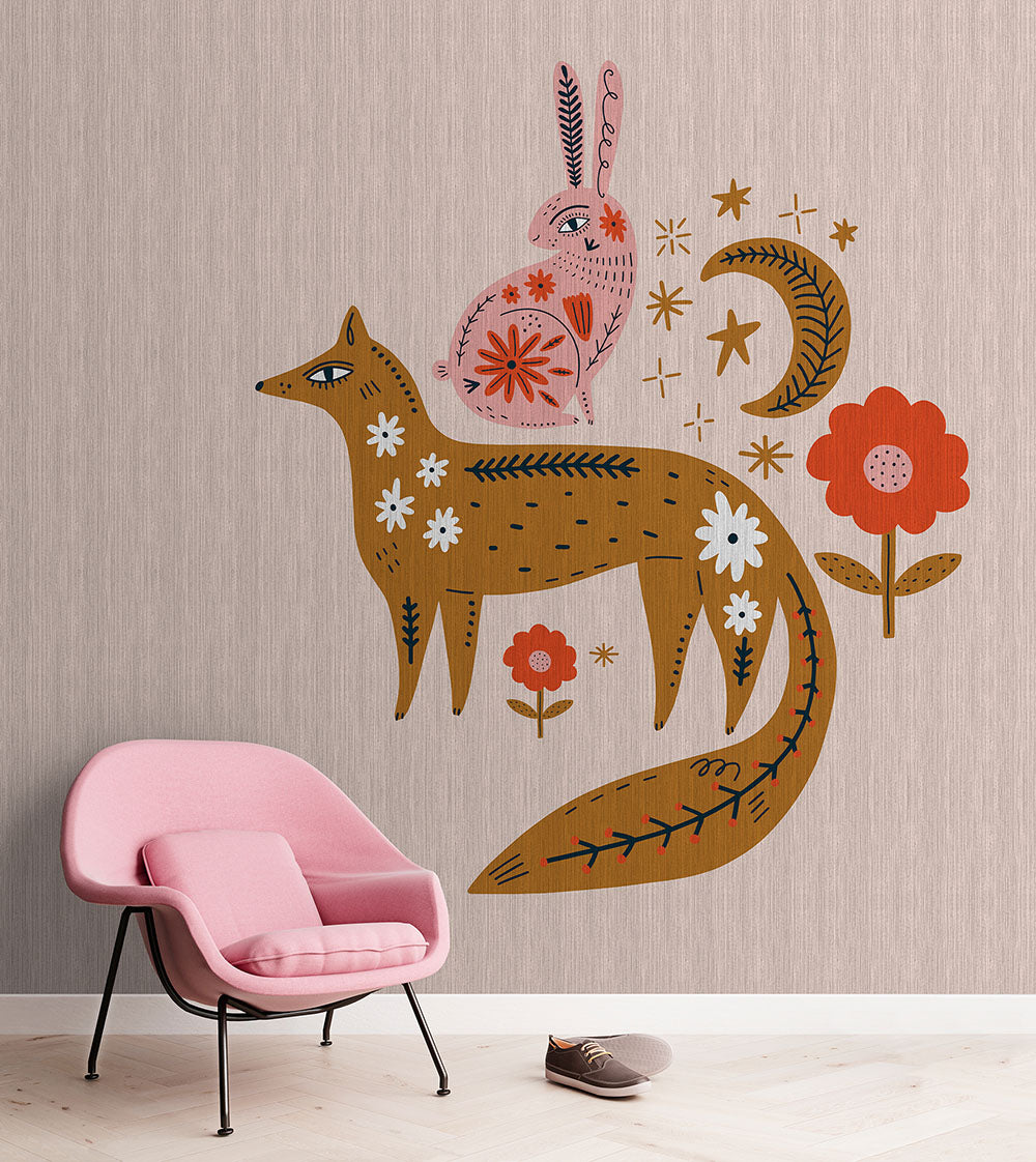 Walls by Patel 3 - Up North Fox digital print AS Creation    