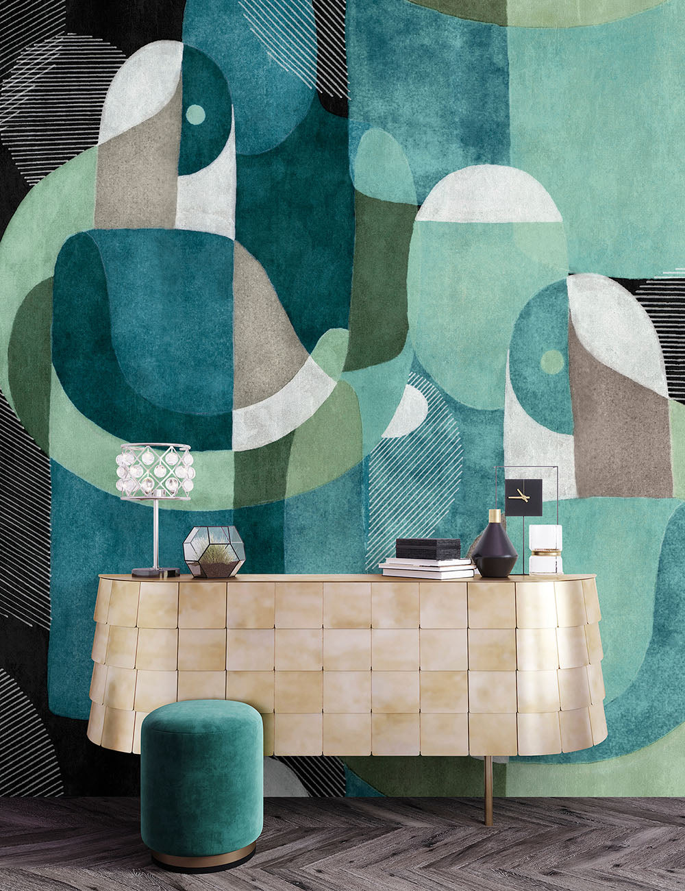 Walls by Patel 3 - Meeting Place digital print AS Creation    