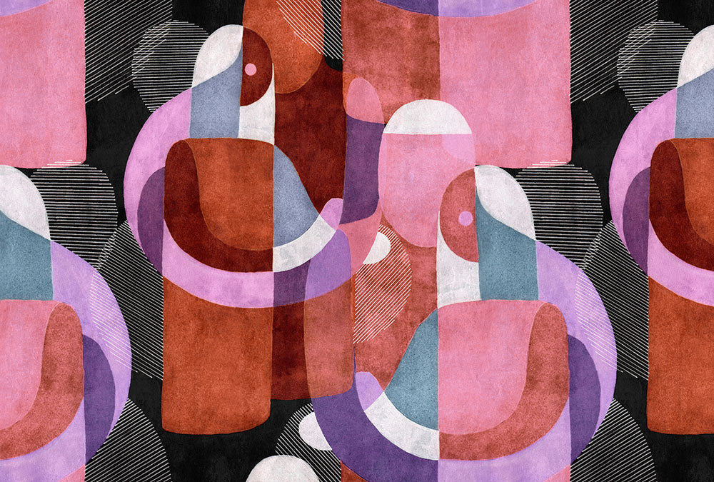 Walls by Patel 3 - Meeting Place digital print AS Creation Pink   DD122568