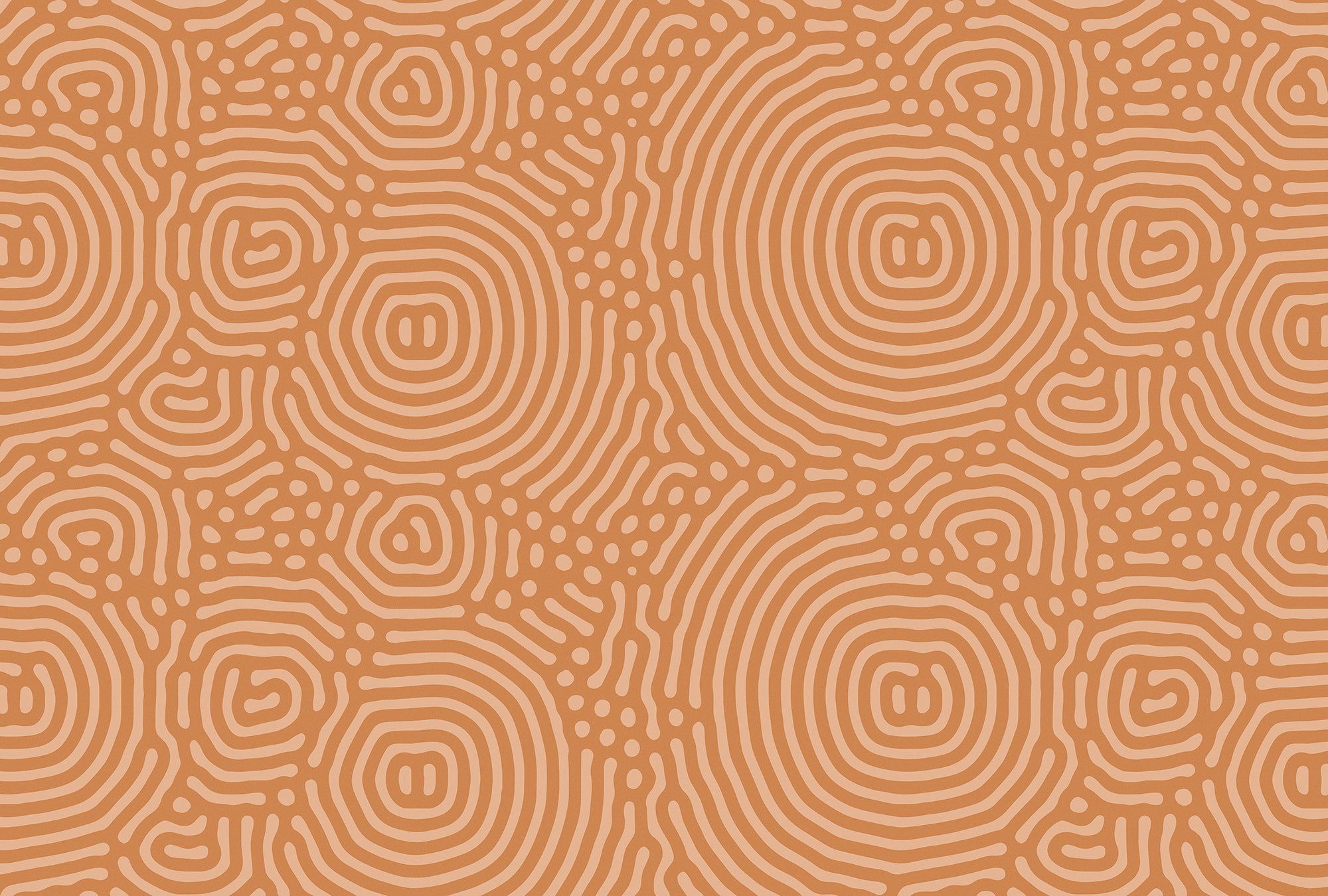 Walls by Patel 3 - Sahel Maze Orange digital print AS Creation Orange   DD122848