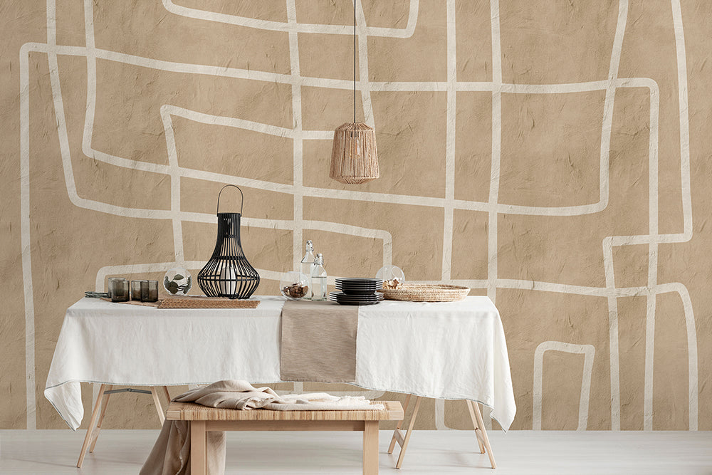 Walls by Patel 3 - Serengeti Beige digital print AS Creation    