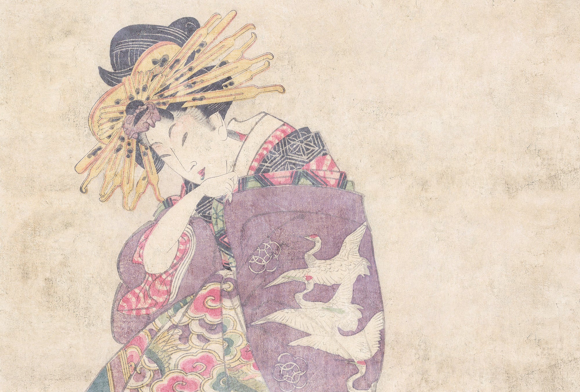 Walls by Patel 3 - Osaka Woman 1 digital print AS Creation Beige   DD122924