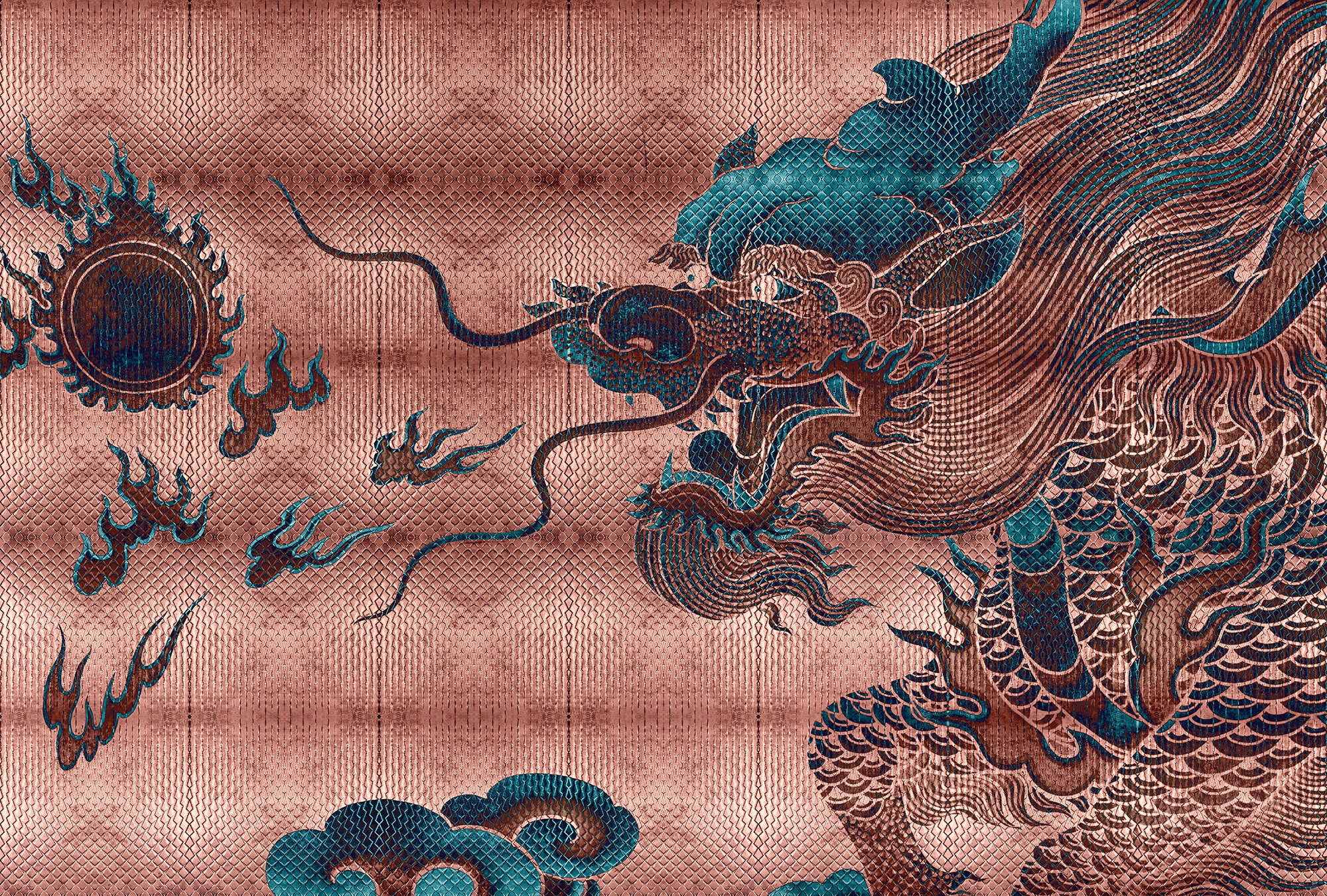 Walls by Patel 3 - Shenzen digital print AS Creation Copper   DD122936