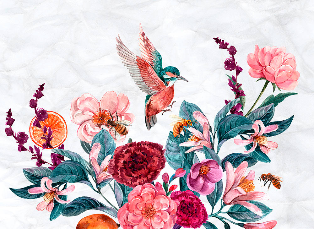 Designwalls 2 - Flying Colibri digital print AS Creation Pink   DD123457