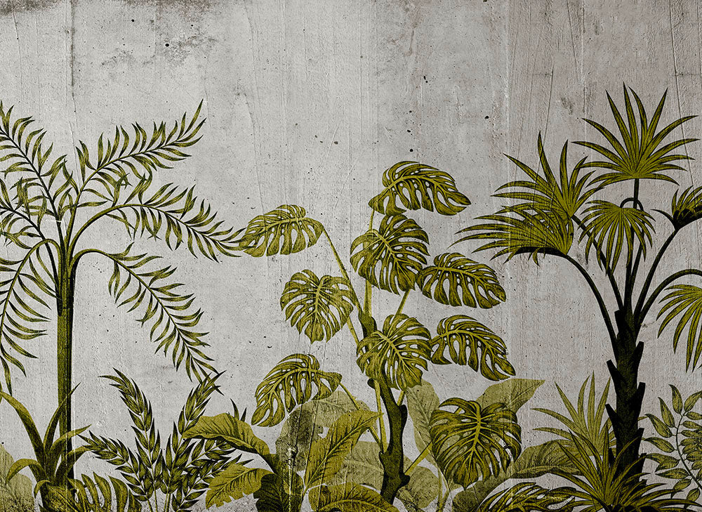 Designwalls 2 - Jungle Concrete 2 digital print AS Creation Green   DD123501