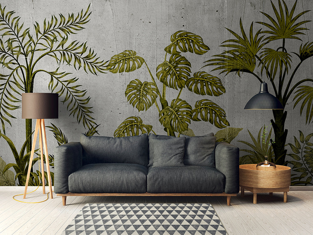 Designwalls 2 - Jungle Concrete 2 digital print AS Creation    