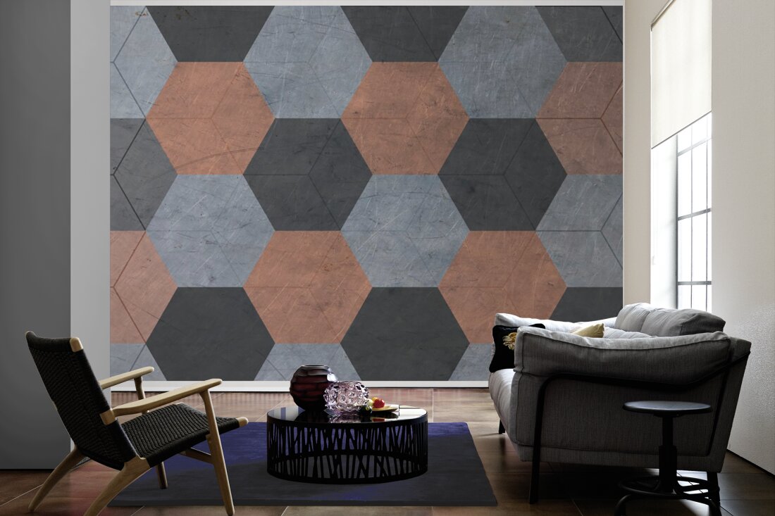 Designwalls 2 - Vintage Hexagon digital print AS Creation    