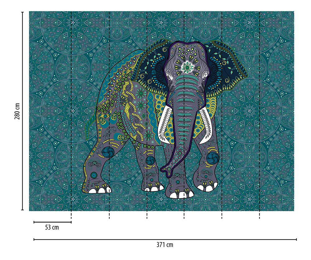 The Wall - Decorated Elephant smart walls AS Creation    