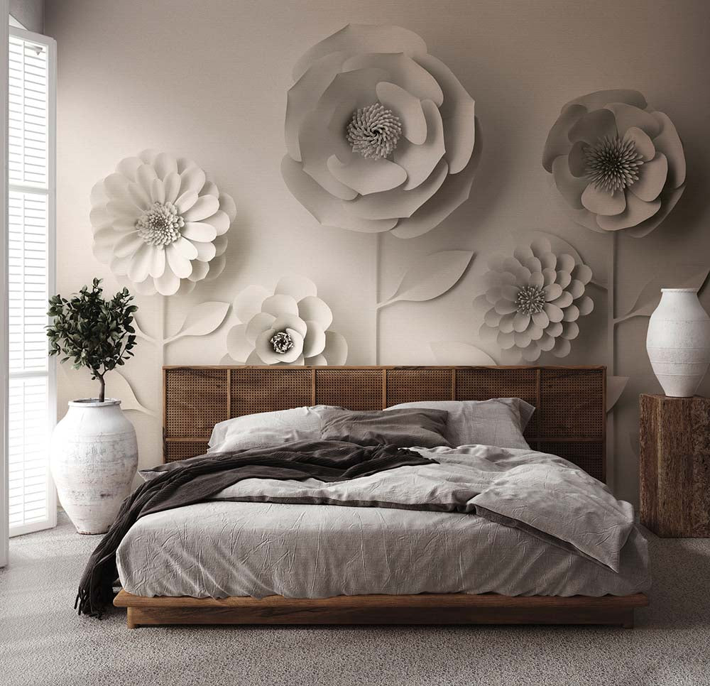 The Wall - Embossed Flowers smart walls AS Creation    