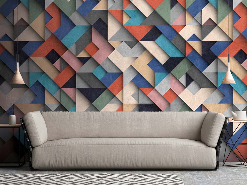 The Wall - Embossed Shapes smart walls AS Creation    
