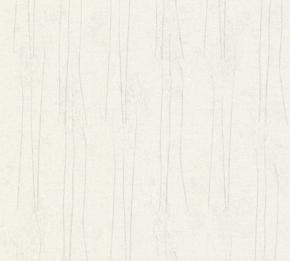 Hygge 2 -  Tall Grass botanical wallpaper AS Creation Roll White  386143