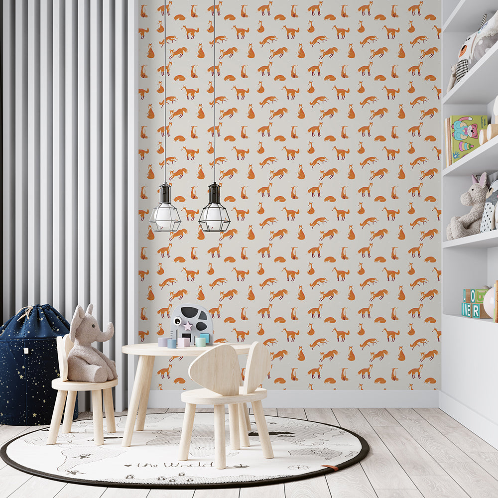 Great Kids - Friendly Foxes kids wallpaper Hohenberger    