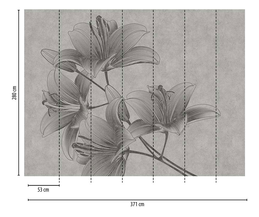 The Wall - Lillies smart walls AS Creation    