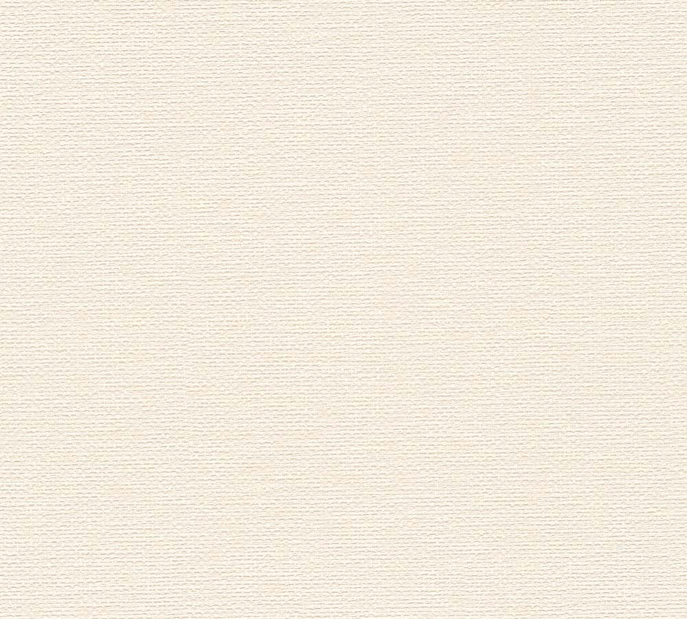 Hygge 2 - Wider Grasscloth Look plain wallpaper AS Creation Roll Cream  386131
