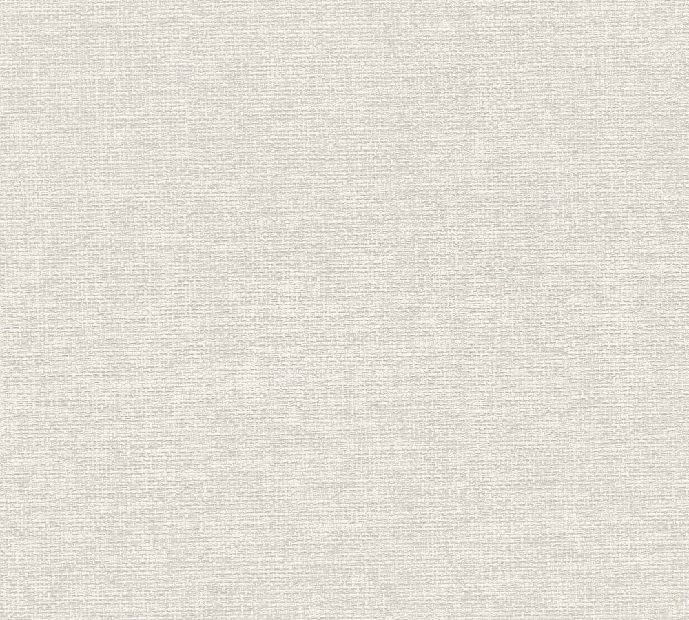 Hygge 2 - Wider Grasscloth Look plain wallpaper AS Creation Roll Light Grey  386133