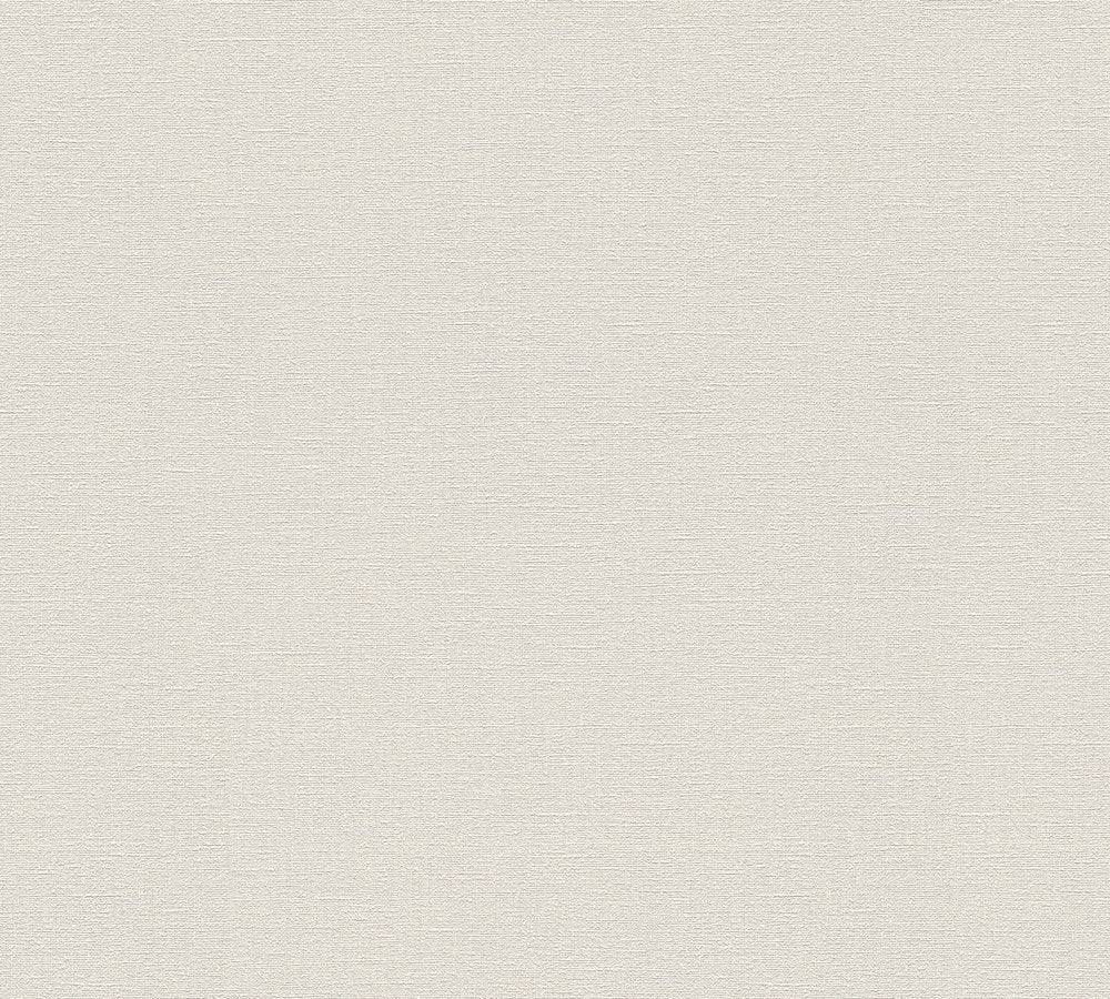 Desert Lodge -Looks like Linen plain wallpaper AS Creation Roll Silver Grey  336099