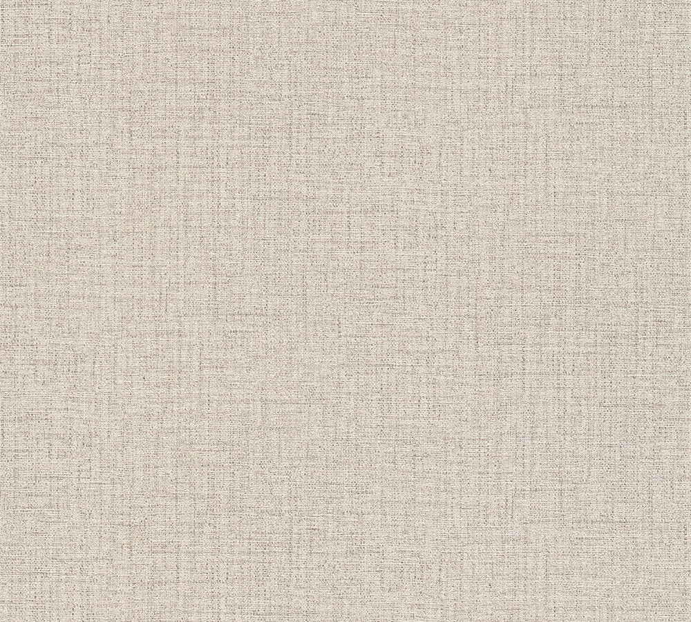 Desert Lodge - Linen Texture plain wallpaper AS Creation Roll Beige  385283