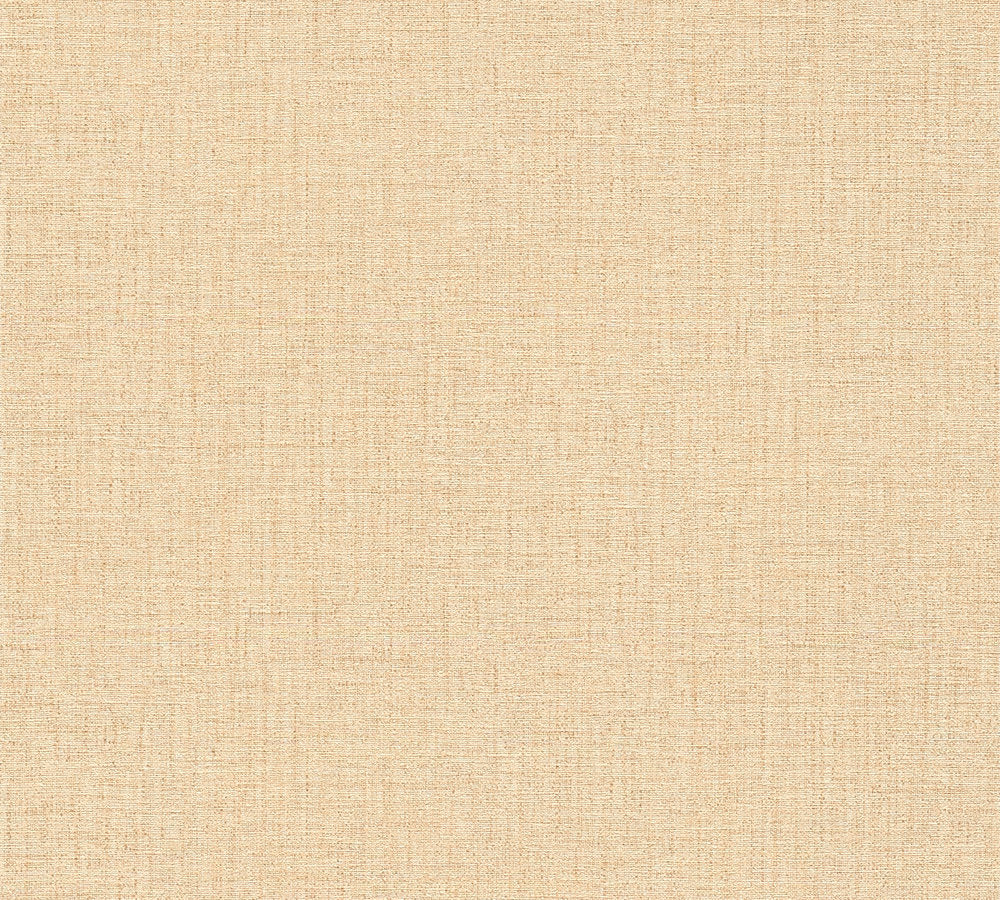 Desert Lodge - Linen Texture plain wallpaper AS Creation Roll Orange  385285