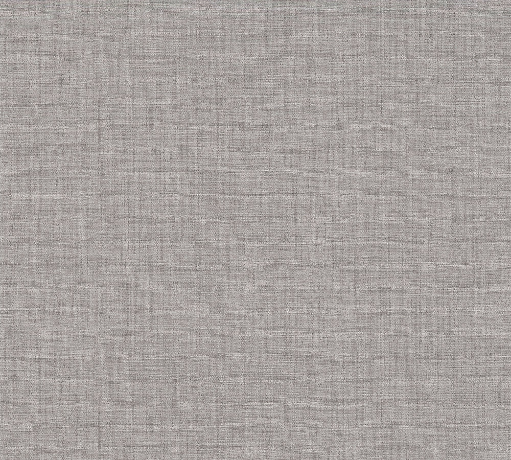 Desert Lodge - Linen Texture plain wallpaper AS Creation Roll Grey  385286