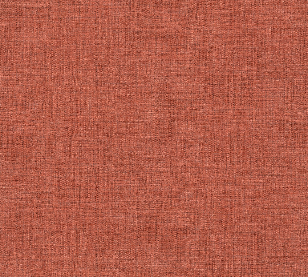 Desert Lodge - Linen Texture plain wallpaper AS Creation Roll Red  385291