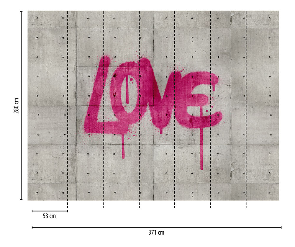 The Wall - Love Graffiti smart walls AS Creation    