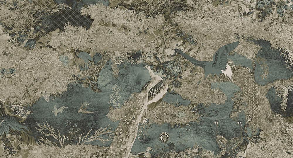 Cobalt - Eden of Bliss digital print Muance Taupe   MU12030