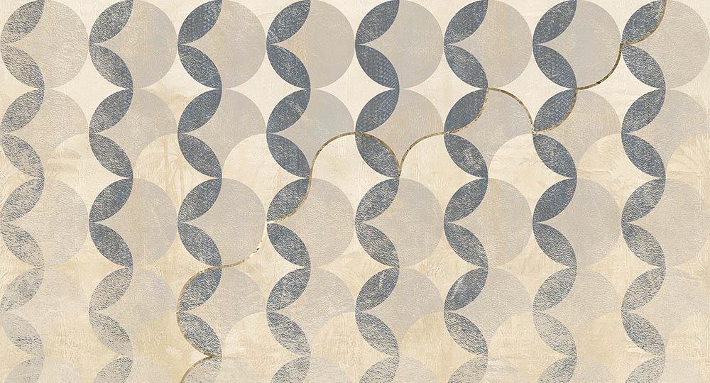 Cobalt - Tropicana Spheres digital print Muance Grey   MU12072