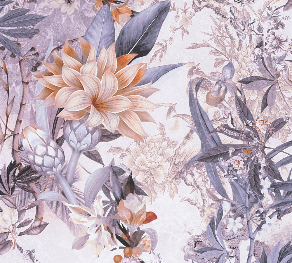 Dream Flowery - Meadow Flowers botanical wallpaper AS Creation Roll White  381772
