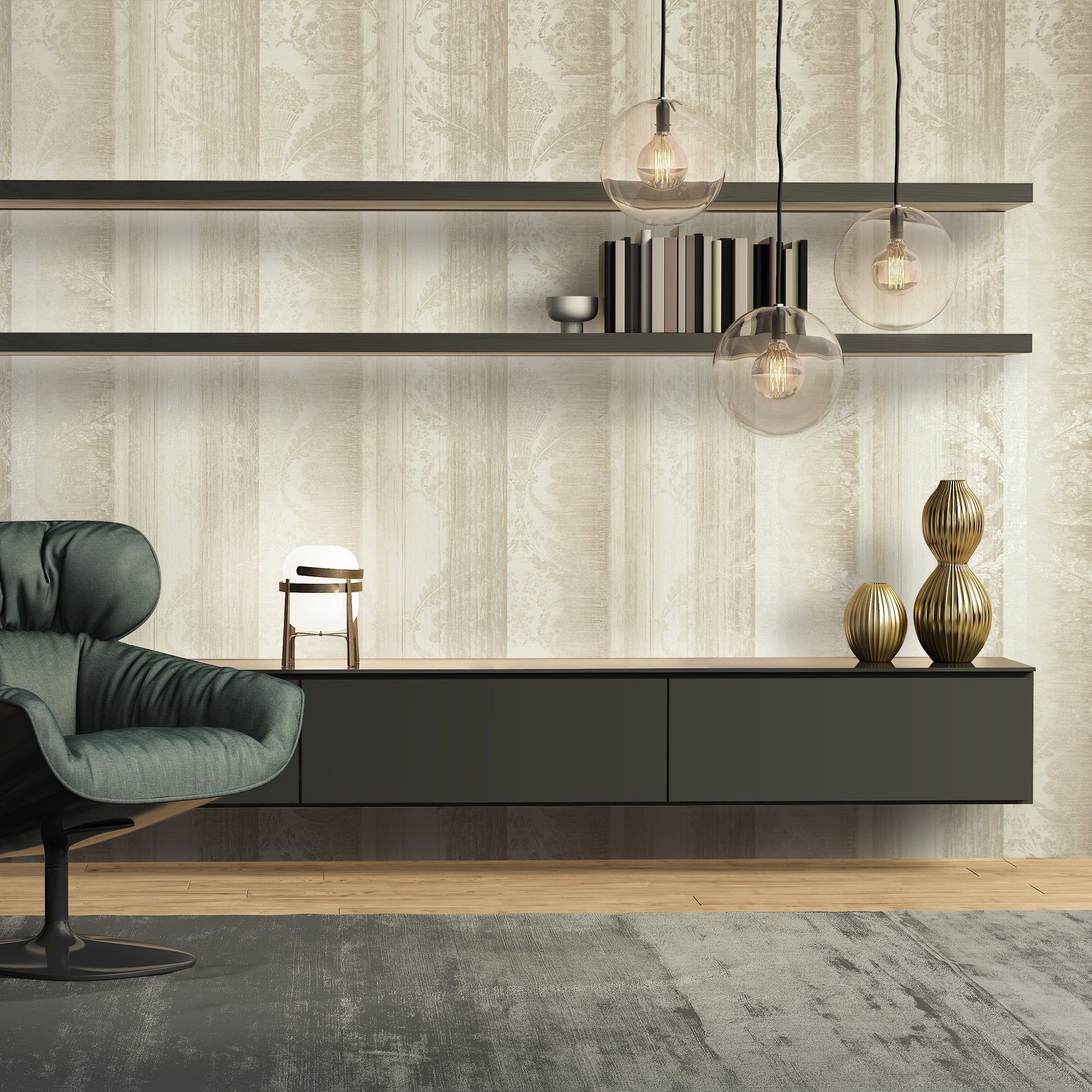 Adonea - Nerites damask wallpaper Hohenberger    
