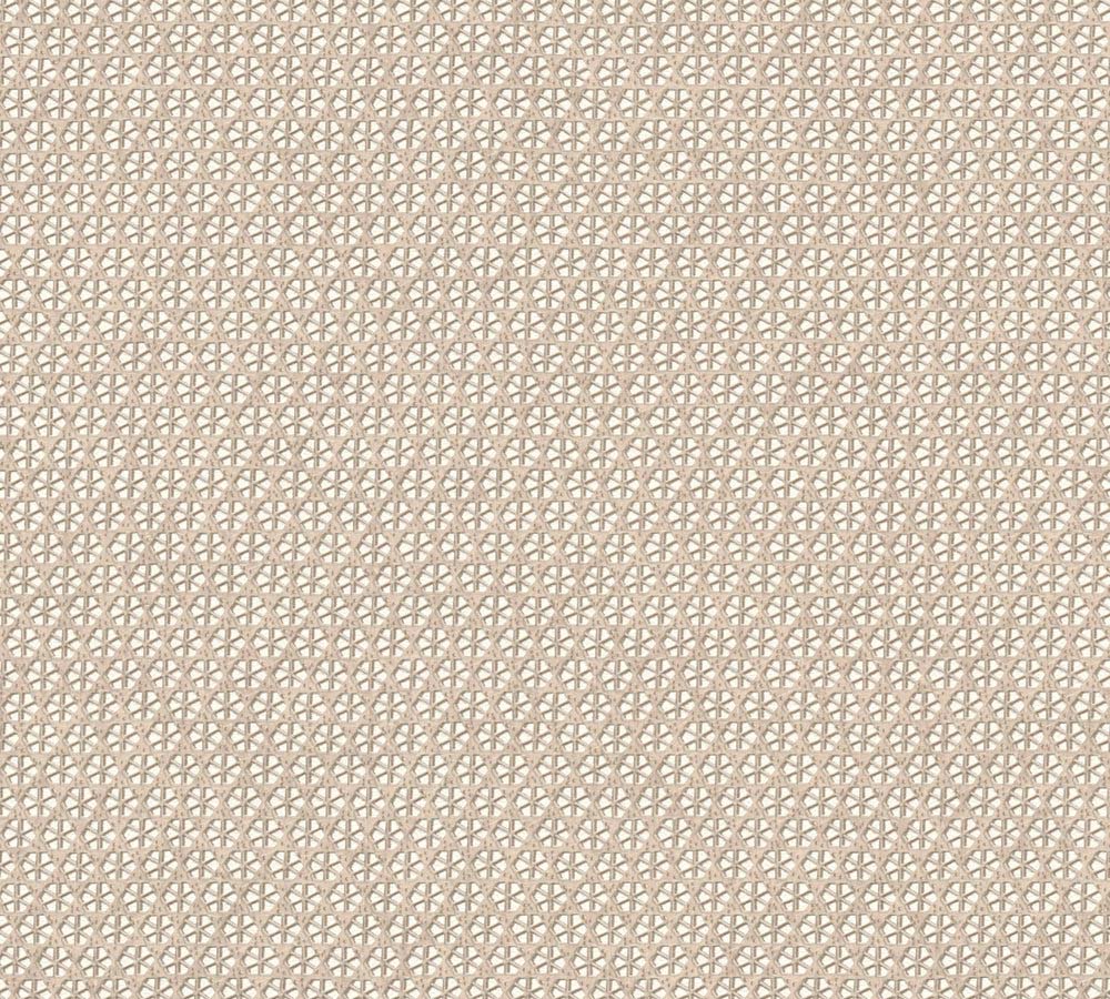 Hygge 2 -  Rattan Look bold wallpaper AS Creation Roll Light Taupe  386303