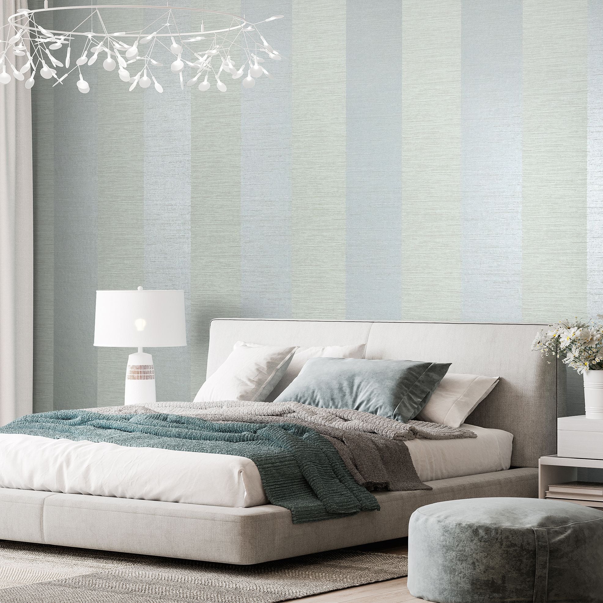 Slow Living - Simplicity Stripes damask wallpaper Hohenberger    
