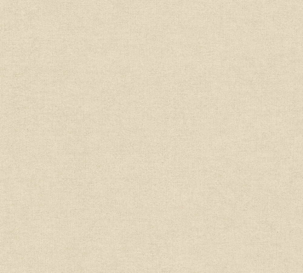 Desert Lodge - Linen Look plain wallpaper AS Creation Roll Dark Beige  367216