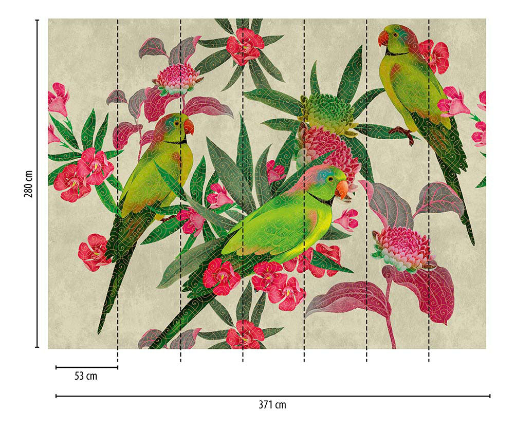 The Wall - Three Parrots smart walls AS Creation    