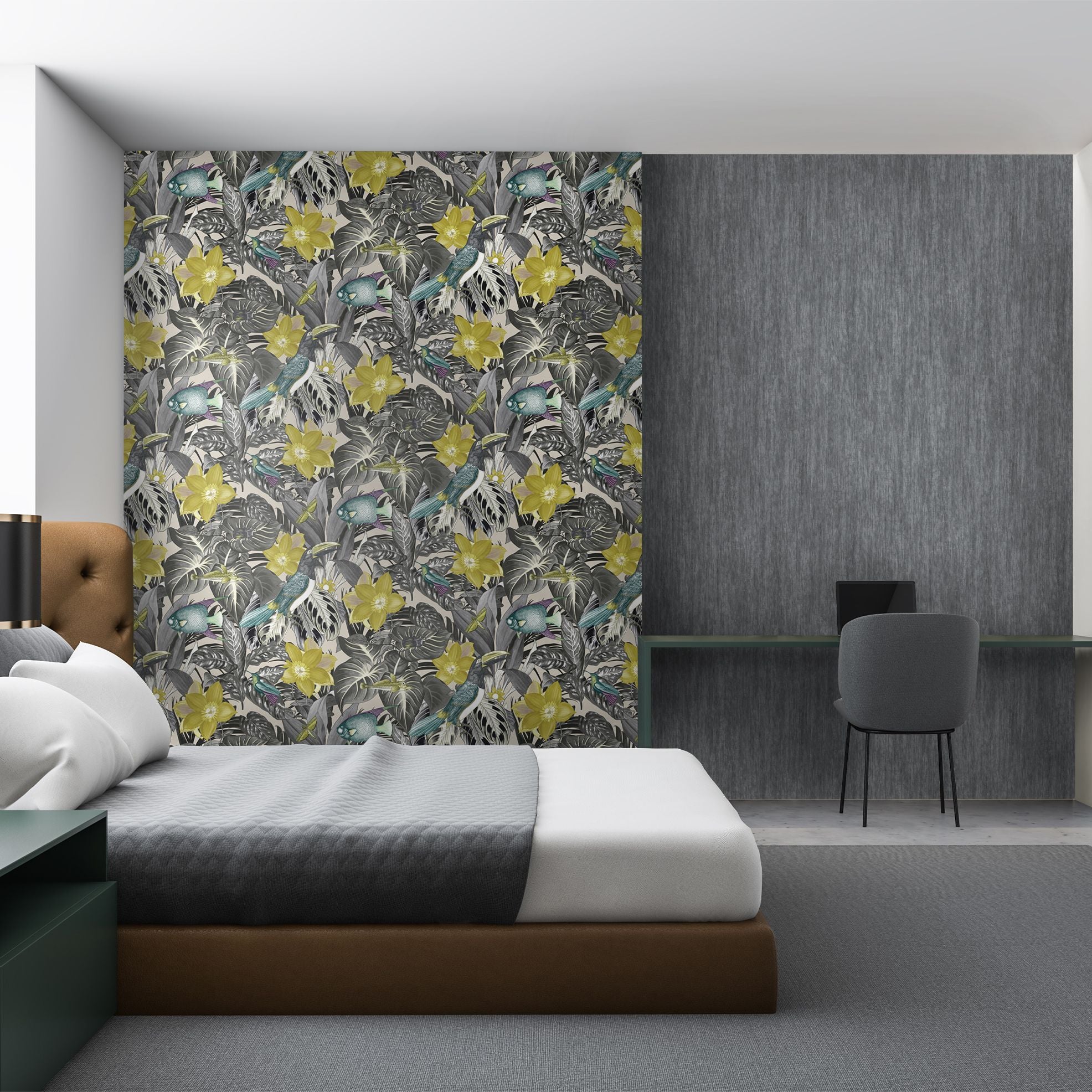 Tropical Dream - Tuvalu damask wallpaper Hohenberger