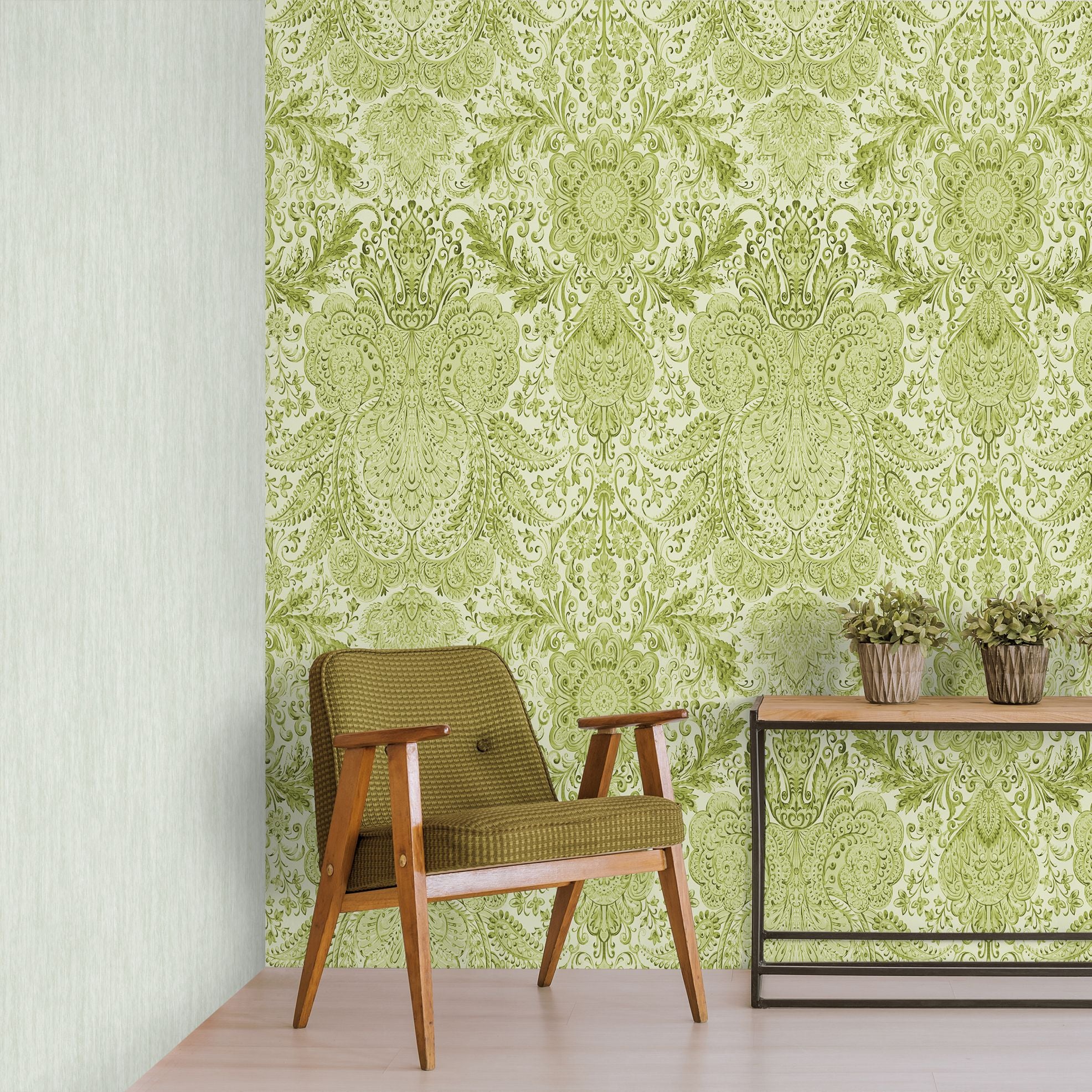 Tropical Dream  - Tahiti damask wallpaper Hohenberger    