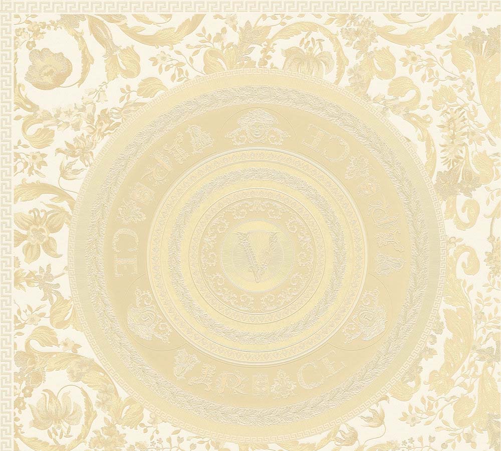 Versace 5 -  Virtus designer wallpaper AS Creation Roll Cream  387053