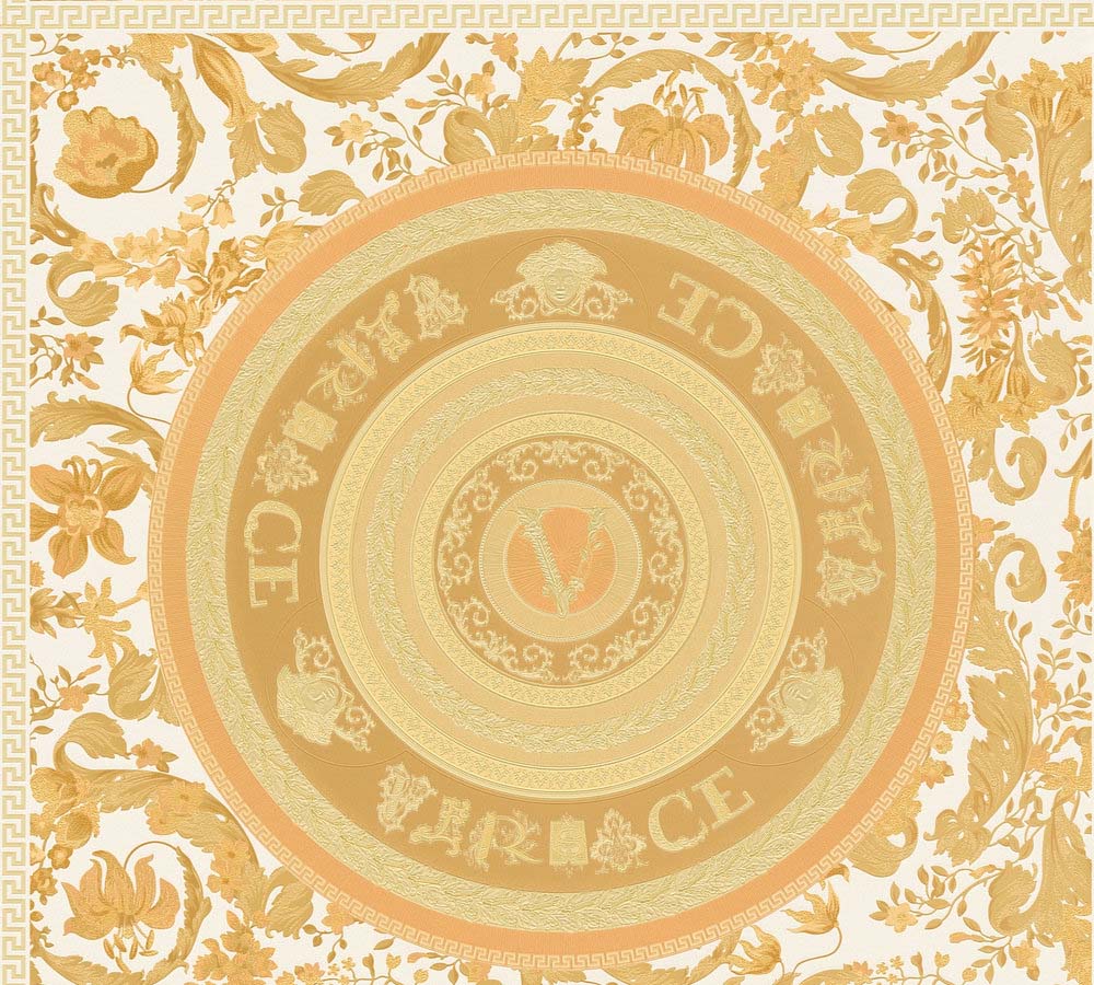 Versace 5 -  Virtus designer wallpaper AS Creation Roll Gold  387054
