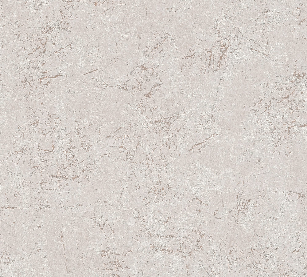 Desert Lodge - Washed Concrete plain wallpaper AS Creation Roll Dark Cream  384845