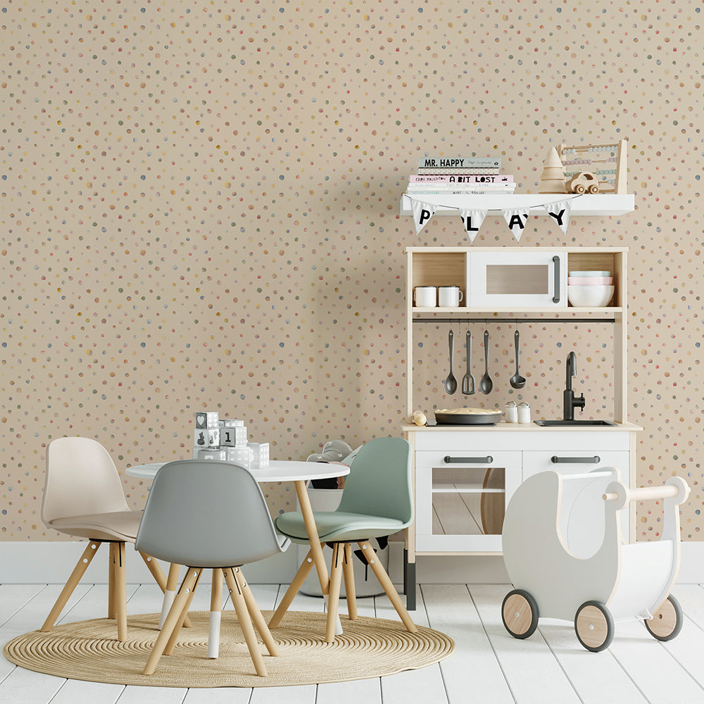 Great Kids - Watercolor Dots kids wallpaper Hohenberger    