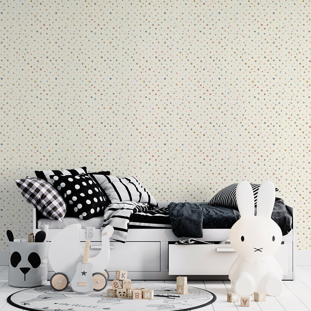 Great Kids - Watercolor Dots kids wallpaper Hohenberger    