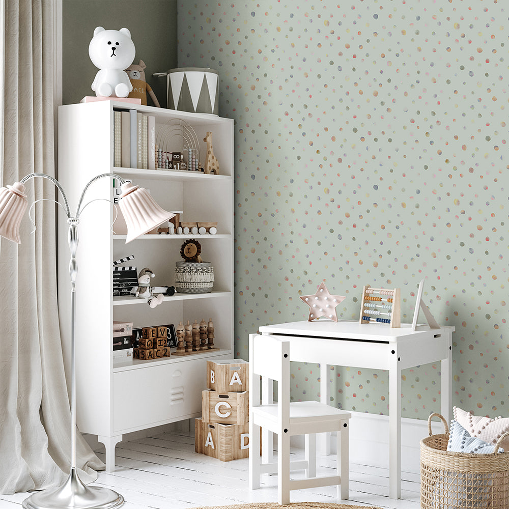 Great Kids - Watercolor Dots kids wallpaper Hohenberger    