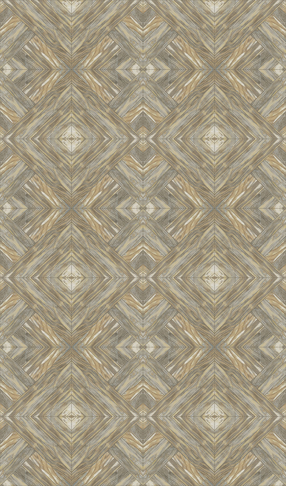 Smart Art Easy - Wooden Diamonds smart walls Marburg Beige   47249