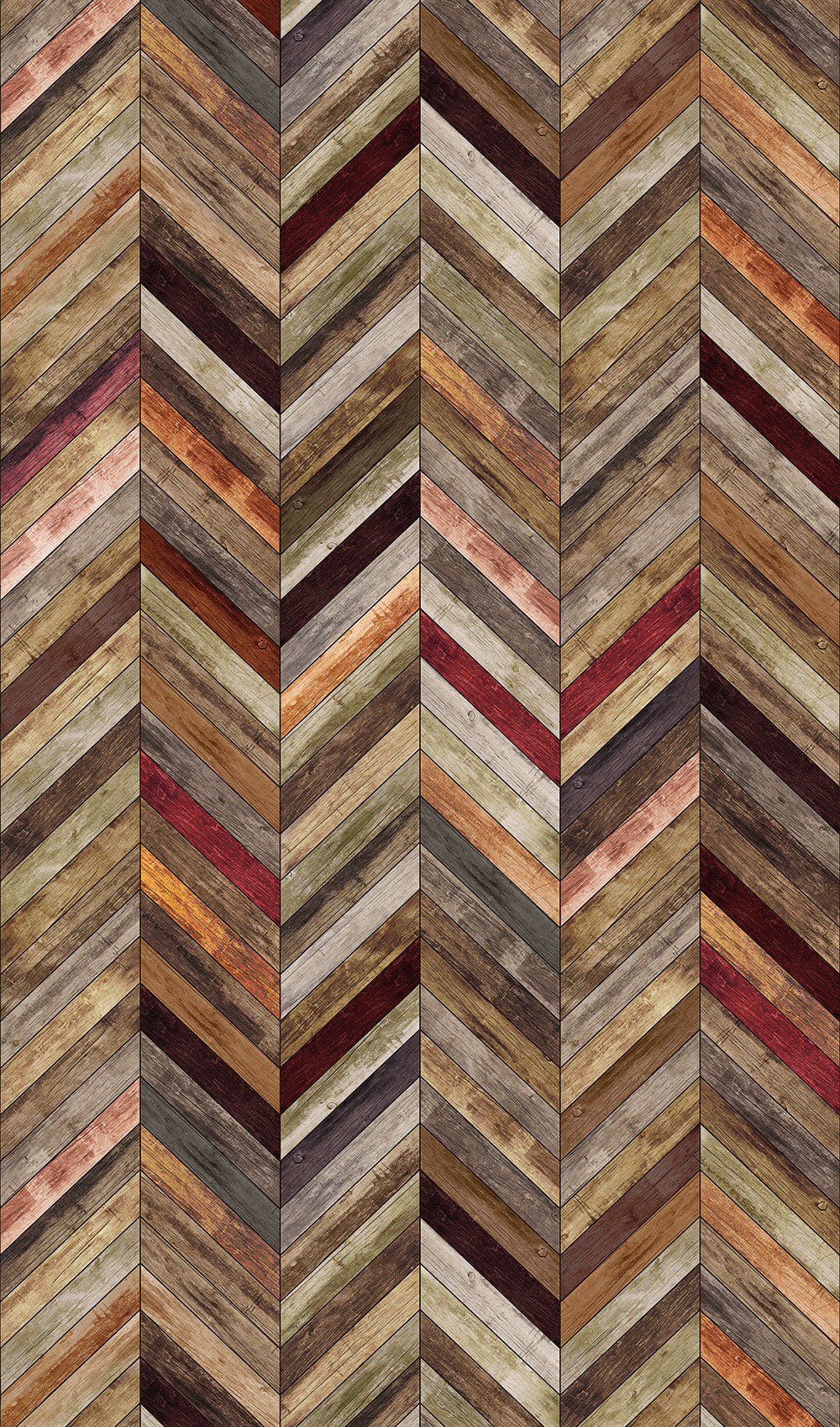 Smart Art Easy - Wooden Herringbone smart walls Marburg Brown   47244